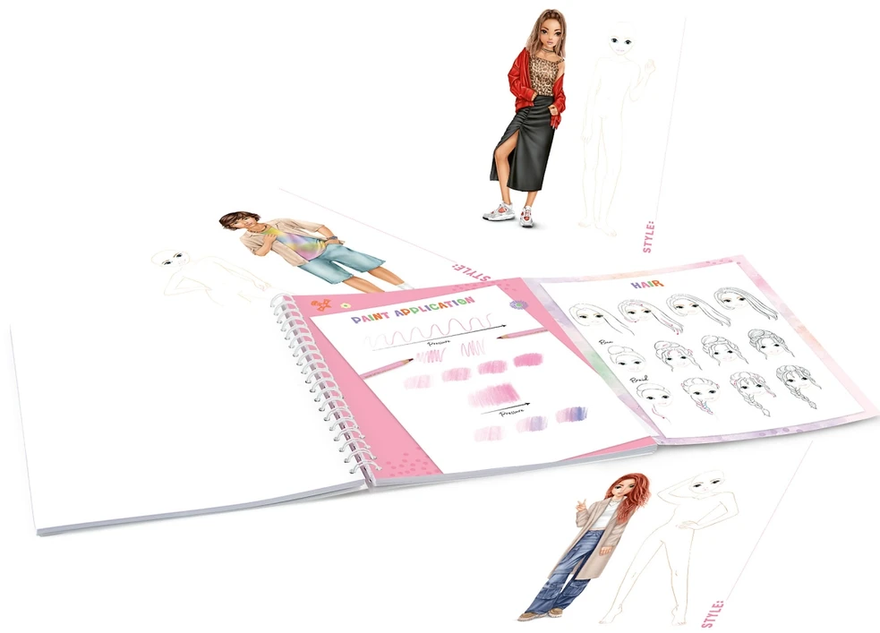 Sukurkite savo TOP Model spalvinimo knygelę