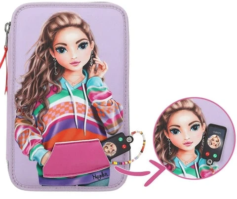 Top Model TOPModel - Trigubas pieštukų dėklas su išmaniojo telefono JOY logotipu (0412842)