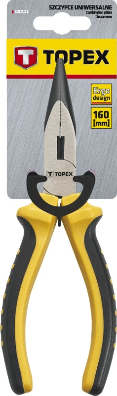Szczypce Replės, pailgintos tiesios 160mm. TOPEX 32D101
