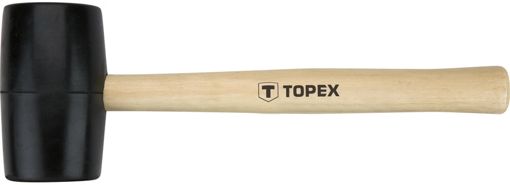 Topex guminis plaktukas su medine rankena 340g 305mm 02A343