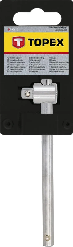 Topex Pokretło Rankenėlė su 1/2 colio kvadratiniu antgaliu, 250 mm