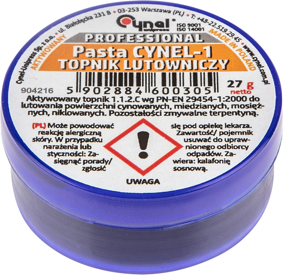 Cynel Topnik Minkšto litavimo fliusas 27 g