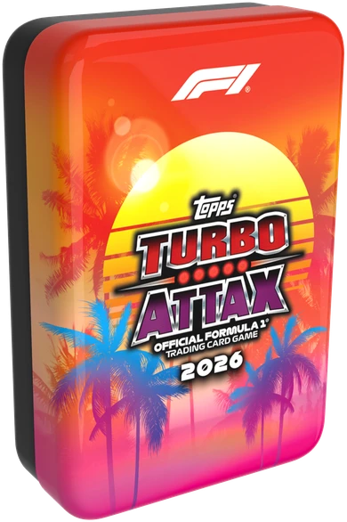 Topps - „Formula 1 Turbo Attax Mega Tin“ asortimentas (F1TA26-05)