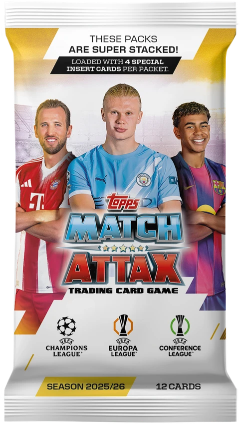Kolekcionuojamos kortelės Topps Match Attax 2025/26