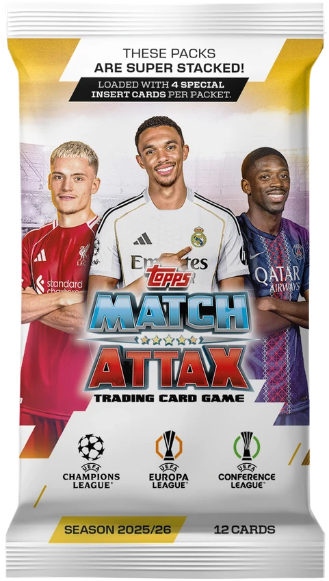 Kolekcionuojamos kortelės Topps Match Attax 2025/26