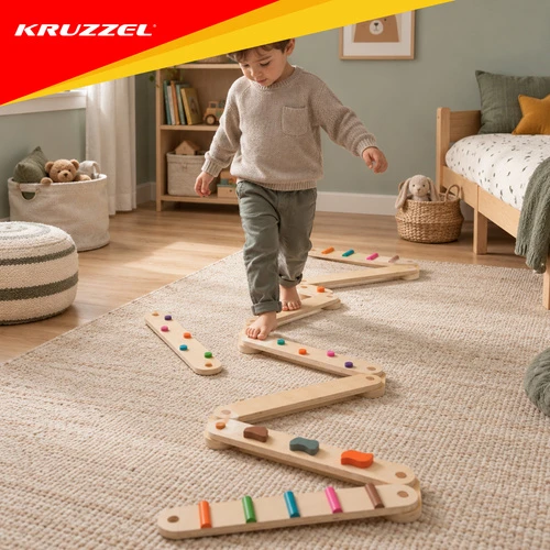 Tor balansowy drewniany - 14el. Kruzzel