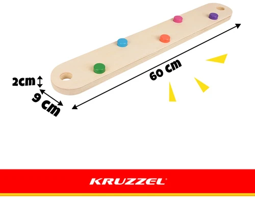Tor balansowy drewniany - 14el. Kruzzel