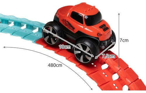Kruzzel Lenktynių trasa - 193 elementai + automobilis 22461
