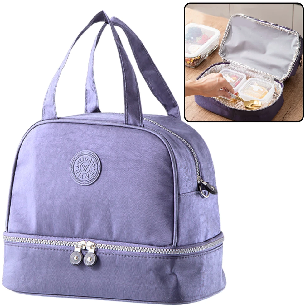 Lean Termo pietų krepšys violetinis 27cm