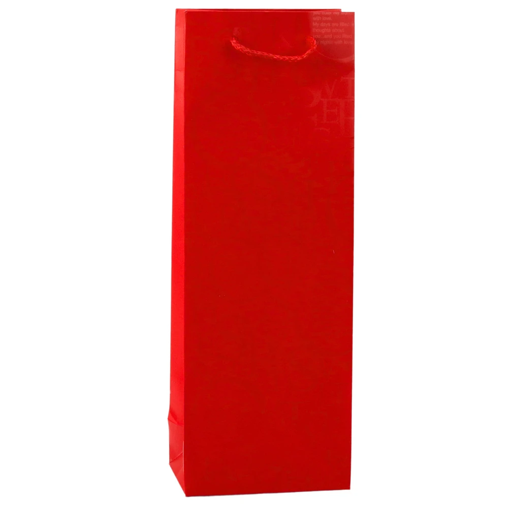 Lean Krepšys Vyno butelio dovanų maišelio raštas su užrašais 35 x 12 x 9 cm
