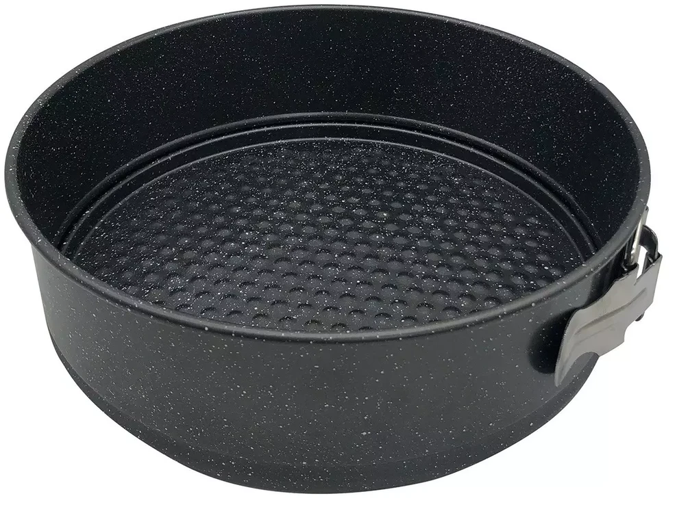 King Hoff Tortownica, Torto forma, juodas marmuras, skersmuo 22cm, kinghoff