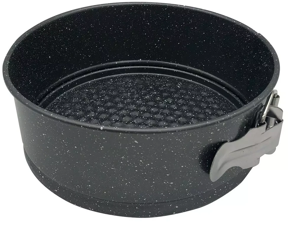 King Hoff Tortownica, Torto forma, juodas marmuras, skersmuo 18cm, kinghoff