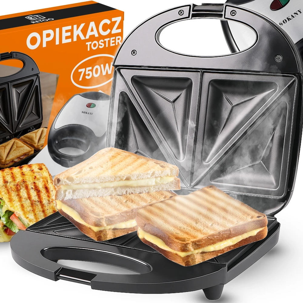 Sumuštinių keptuvas Toster Sumuštinių skrudintuvas Strong E099, 750W