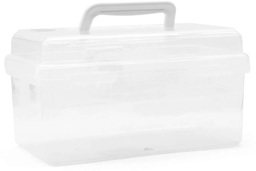TOYMAX - Dėžė daiktams su įdėklu, 25,5 x 13,5 x 14,5 cm, skaidri (714223)