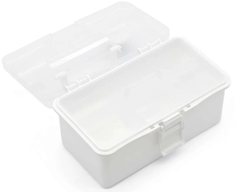TOYMAX - Dėžė su įdėklu, 20x10x10 cm, balta/skaidri (714222)