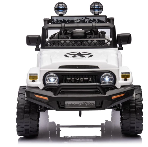 Lean Cars Akumuliatorinis automobilis vaikams Toyota FJ 4x4, baltos spalvos