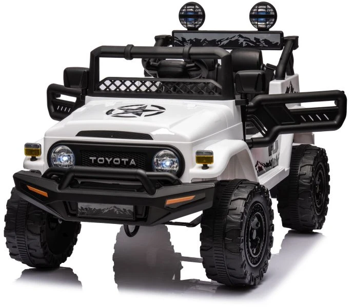 Lean Cars Akumuliatorinis automobilis vaikams Toyota FJ 4x4, baltos spalvos
