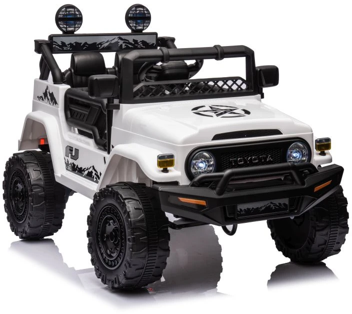 Lean Cars Akumuliatorinis automobilis vaikams Toyota FJ 4x4, baltos spalvos