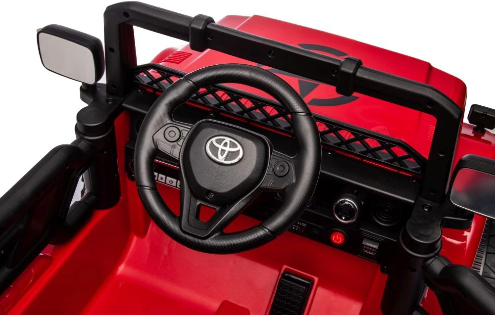 Lean Cars Akumuliatorinis automobilis vaikams Toyota FJ 4x4, raudonos spalvos
