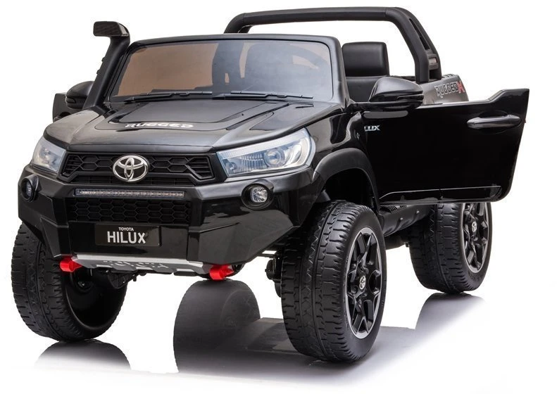 Lean Cars Elektromobilis vaikams Toyota Hilux, juodas lakuotas