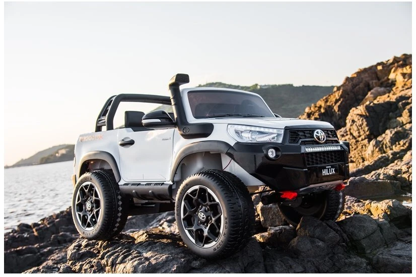 Lean Cars Elektromobilis vaikams Toyota Hilux, juodas lakuotas