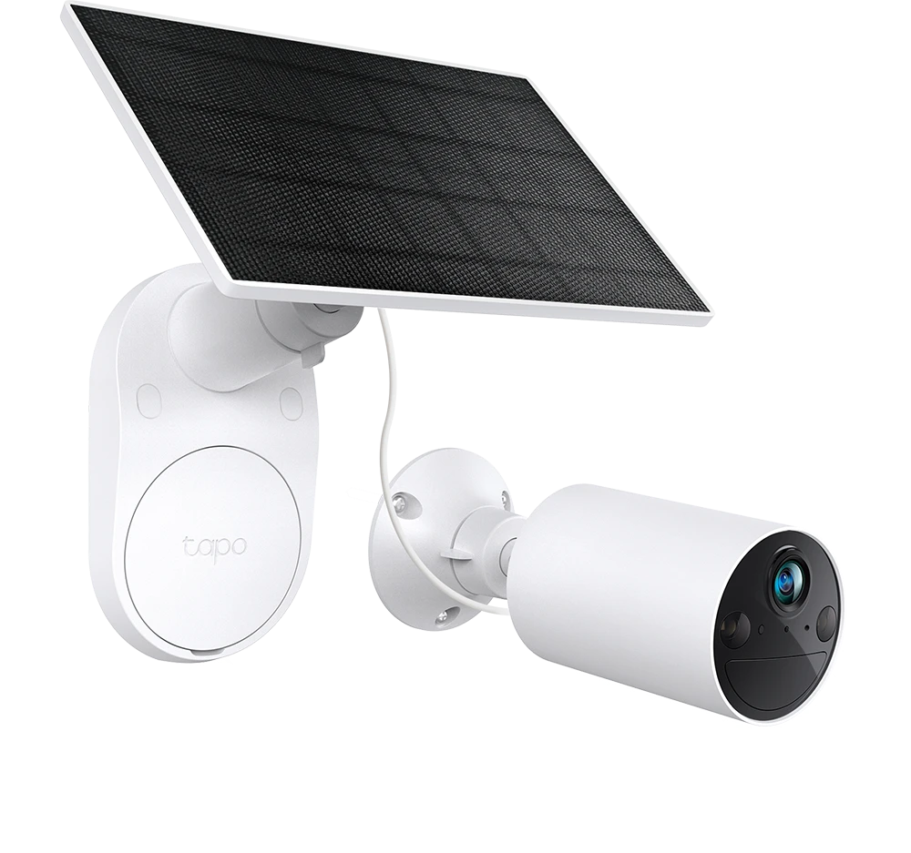 TP-LINK | Saulės energija varoma apsaugos kamerų rinkinys | Tapo C410 rinkinys | Kulka | 3 MP | 3.17mm/F1.65 | IP65 | H.264 | „MicroSD“ kortelė, iki 512 GB