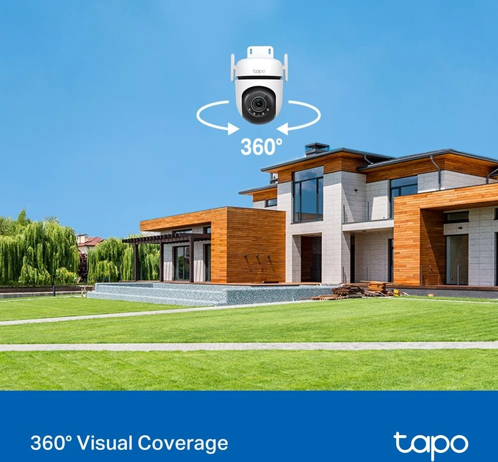 TP-LINK | Pan/Tilt Security Wi-Fi kamera | Tapo C520WS | Kupolas | 4 MP | 3,18 mm/F1,6 | IP66 | H.264 | „MicroSD“, iki 512 GB