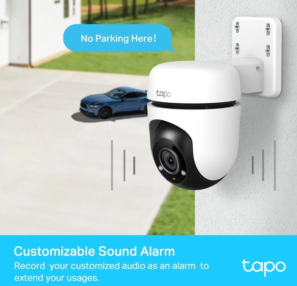 TP-LINK | Pakreipiama/sukama dirbtinio intelekto namų apsaugos „Wi-Fi“ kamera | Tapo C500 | Kupolinė | 2 MP | H.264 | „Micro SD“ kortelė, iki 512 GB