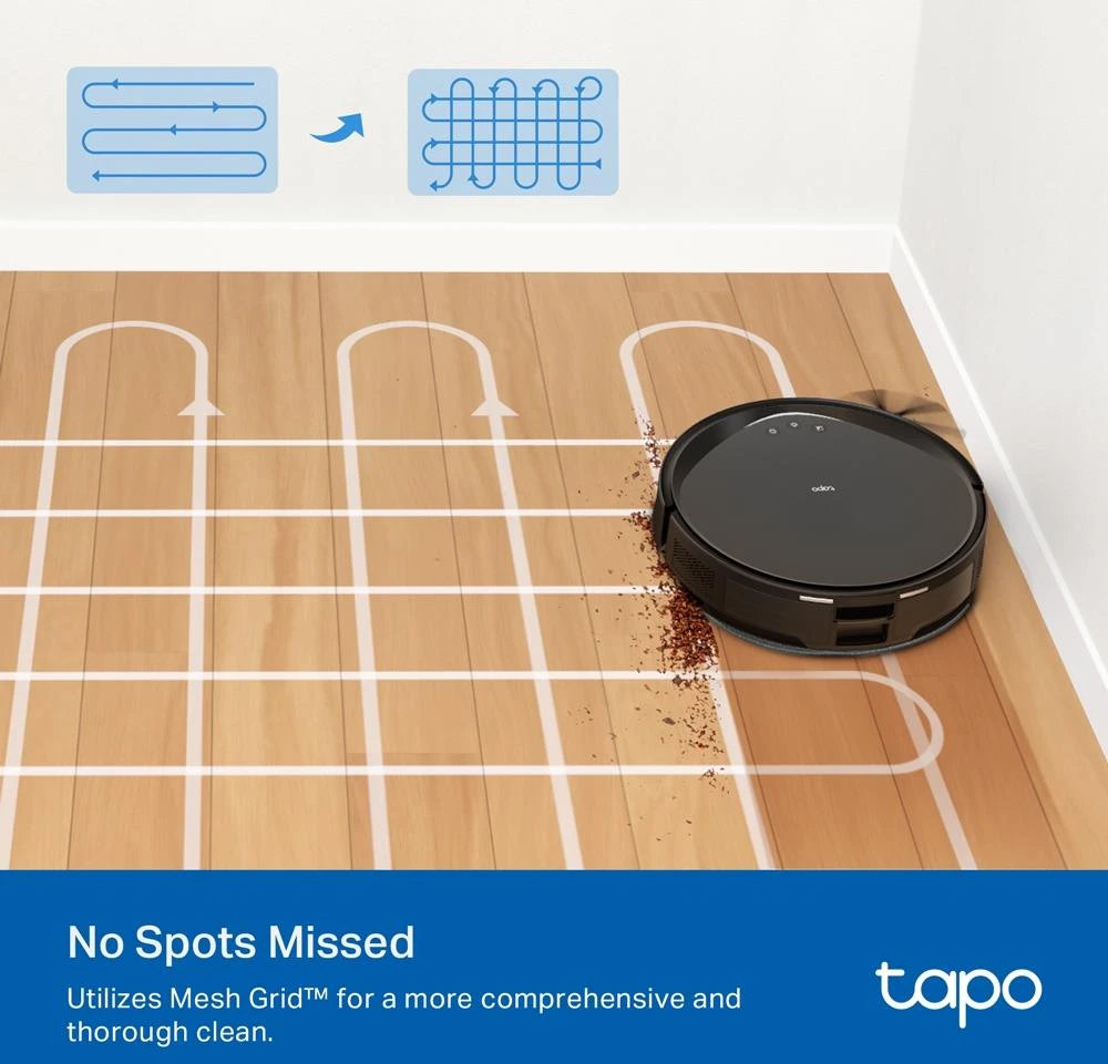 TP-Link Tapo RV20 Max Dulkių siurblys robotas, Juoda