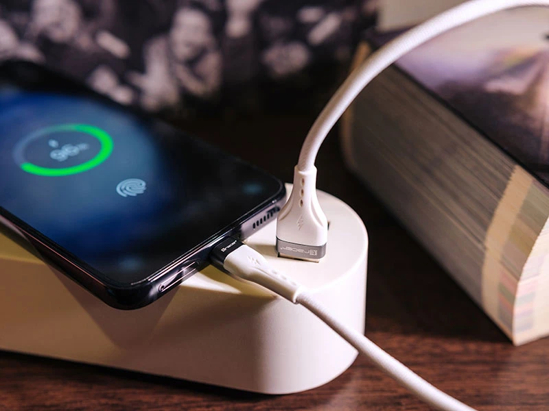 TRACER USB A - C tipo kabelis 1 m baltos spalvos