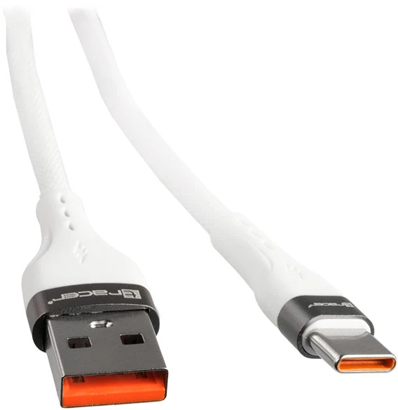 TRACER USB A - C tipo kabelis 1 m baltos spalvos
