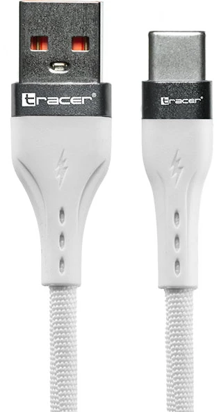TRACER USB A - C tipo kabelis 1 m baltos spalvos