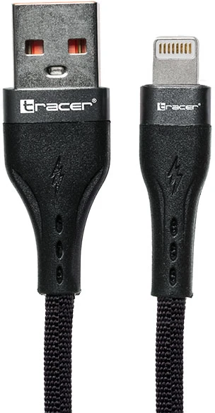 TRACER USB A - Lightning kabelis 1m BK