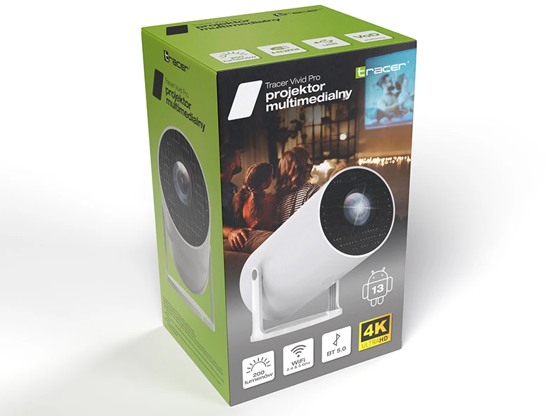 TRACER Projektorius VIVID PRO WIFI BT 5.0