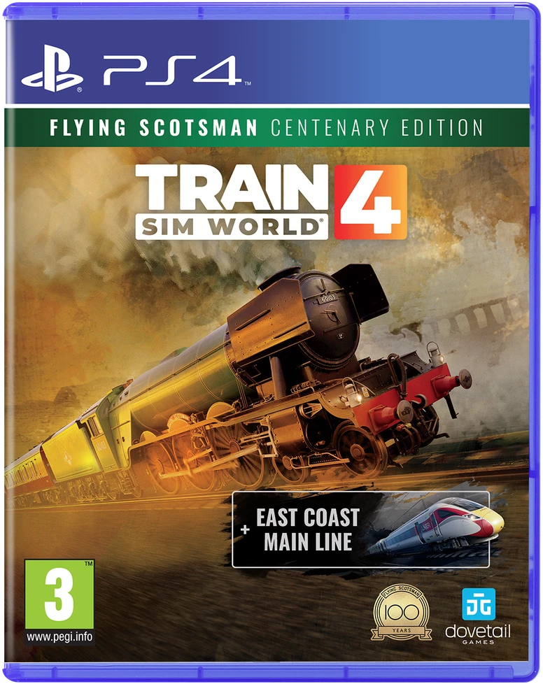 Dovetail Games „Train Sim World 4“ apima „Flying Scotsman“ (šimtmečio leidimas) – „PlayStation 4“