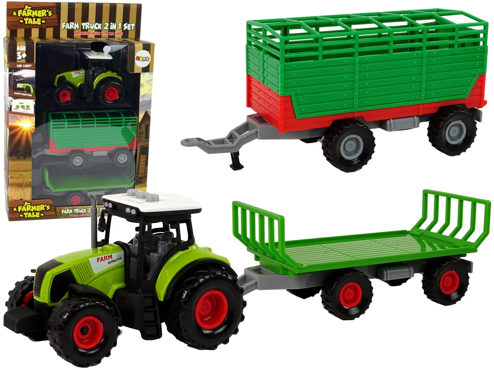 Lean Toys Traktorius su priekaba LeanToys