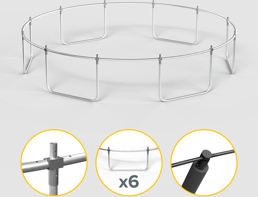 Rebel Active PRO batuto metalinis rėmas