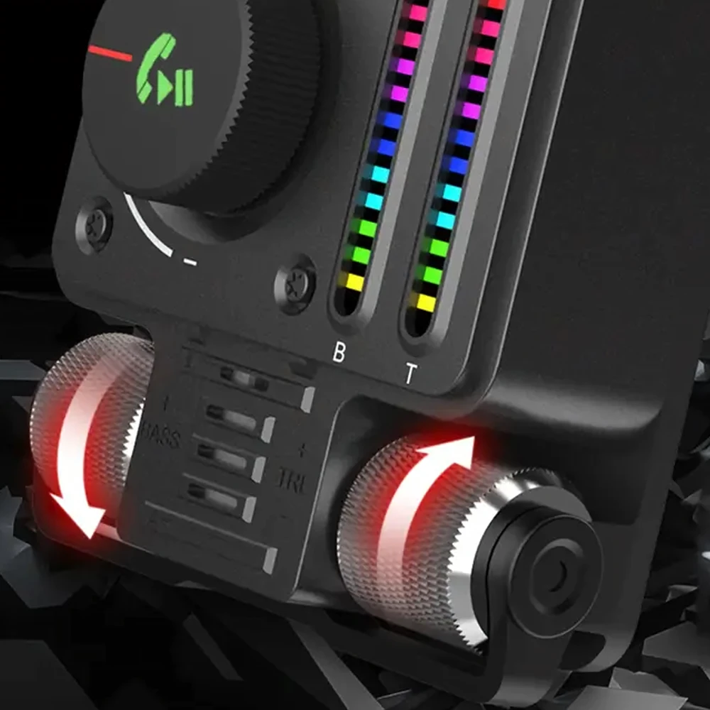 Transmiter Automobilinis siųstuvas FM radijas Bluetooth 5.3 PD 30W įkroviklis