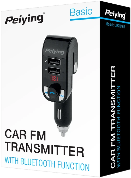 Peiying Automobilinis FM moduliatorius su Bluetooth