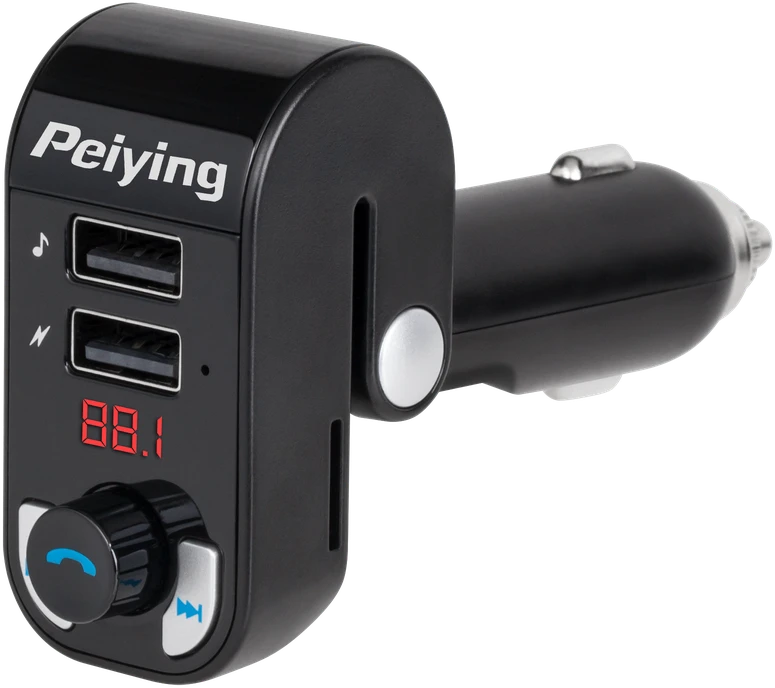 Peiying Automobilinis FM moduliatorius su Bluetooth