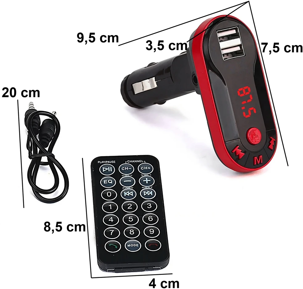 Transmiter Automobilinis FM Bluetooth siųstuvas CarWave