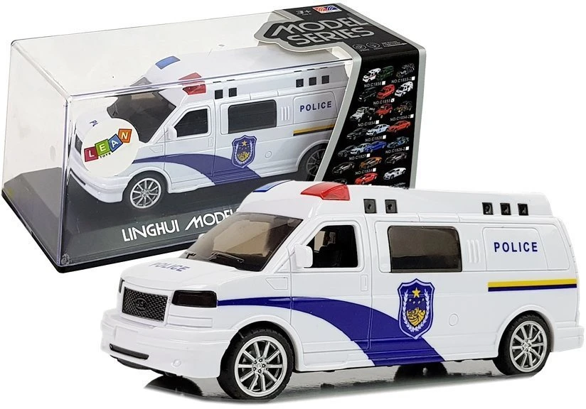 Policijos automobilis su efektais Lean Toys