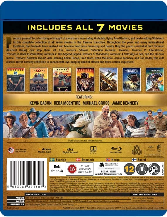 Tremors / 7 filmų rinkinys (7 Blu-ray)