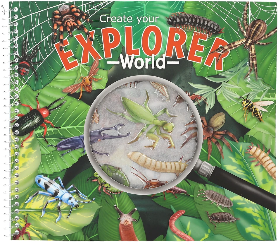 Dino World „Trend - Explorer“ lipdukų pasaulis su reljefiniais lipdukais (0413599)