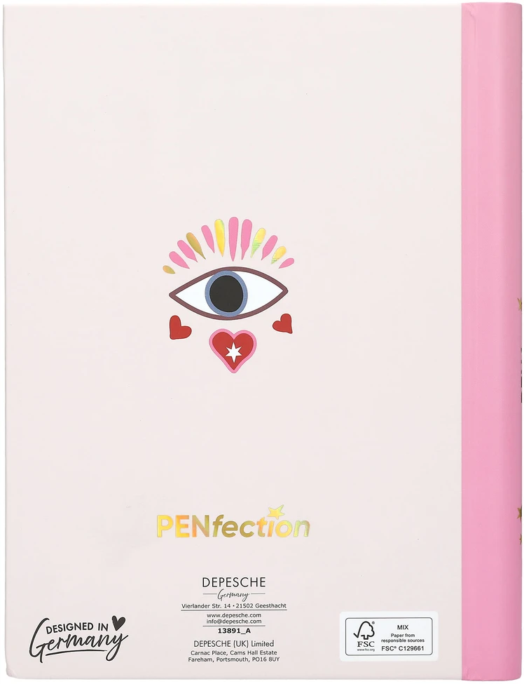 „Trend - PENfection“ užrašų knygelė – metalinio aukso spalvos – kompaktiška (413891)