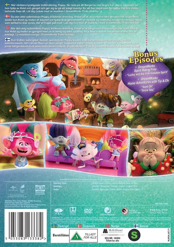 Trolls,Dreamworks Trolls - Šventinis specialusis DVD