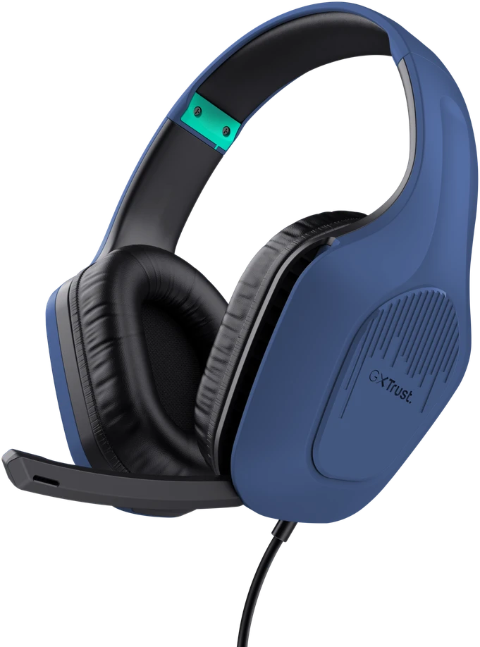 Laidinės žaidimų ausinės TRUST GTX 415 ZIROX, mėlynos