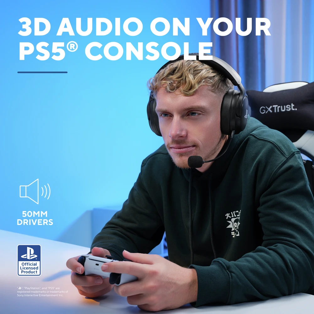 Trust - GXT499 Forta PS5 Belaidės Ausinės