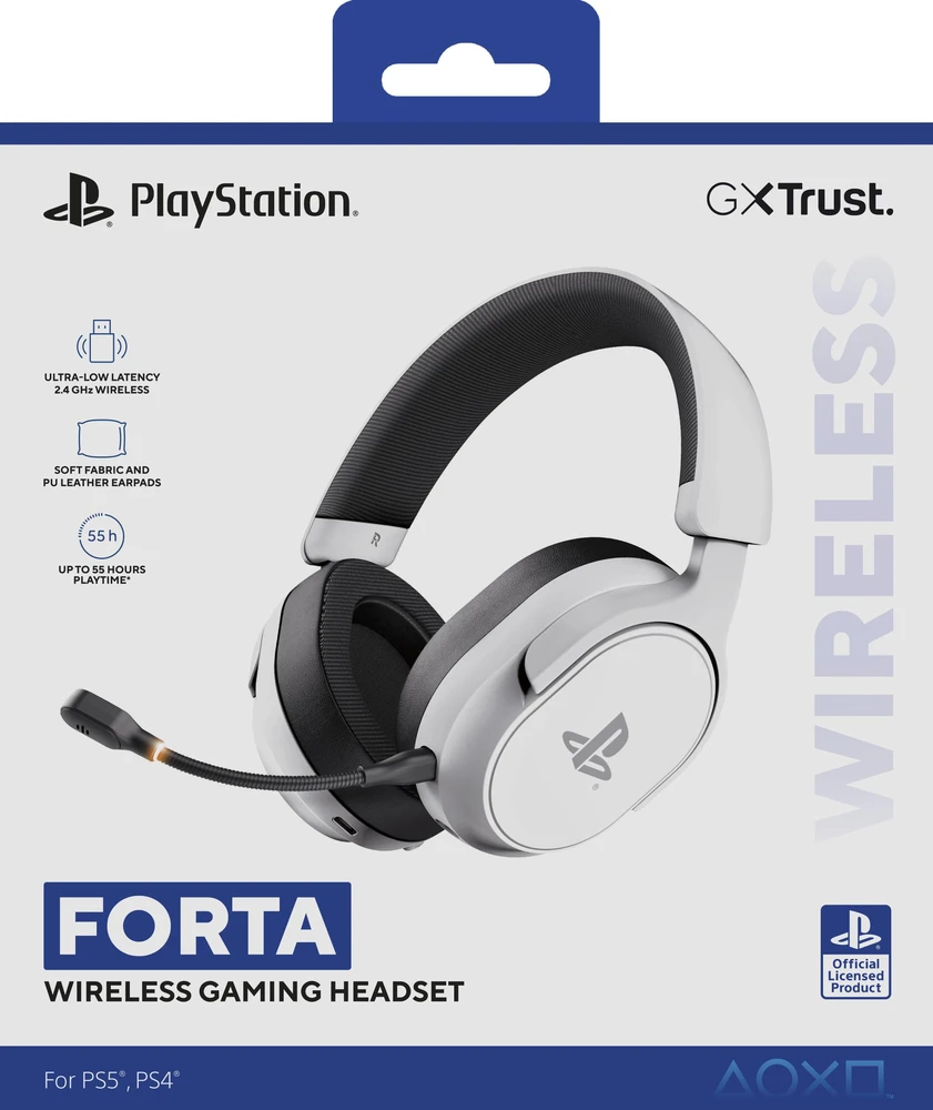 Trust - GXT499W Forta PS5 - Belaidės Ausinės