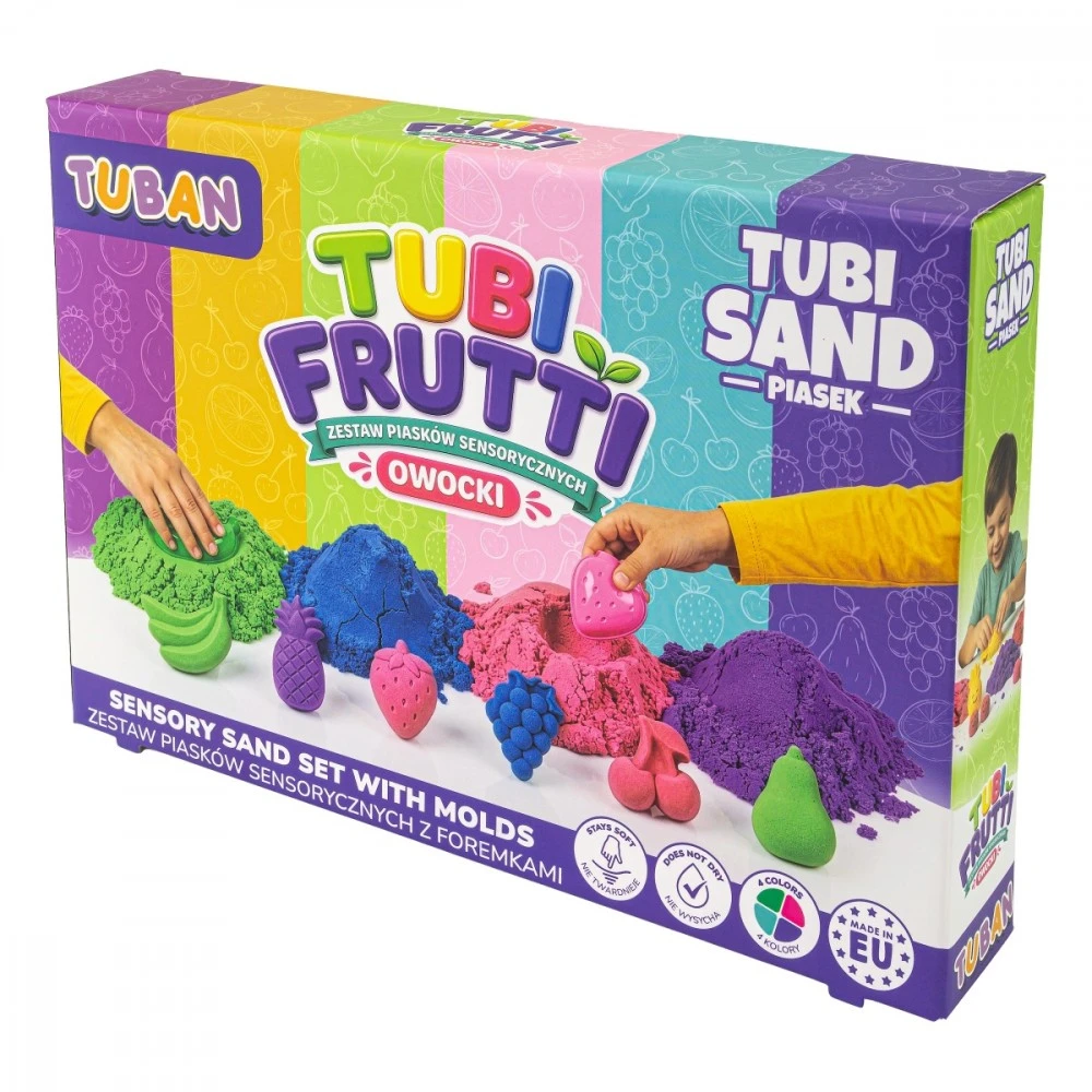 Tuban Piasek Sensorinis smėlis - tubi frutti rinkinys